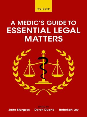 cover image of A Medic's Guide to Essential Legal Matters
